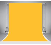 Kate Abstrait Vintage Fond Jaune Fond de Photographie en Couleur Unie Fond Professionnel Studio de Photographie Microfibre sans Rides 10x10ft/3x3m