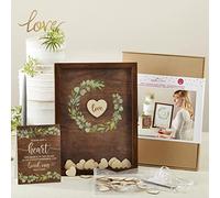 Kate Aspen 22101NA Livre d'or de mariage, MDF, bois rustique marron/3 looks en 1