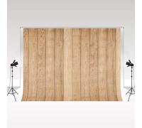 Kate Brown Toile de Fond en Bois pour Photographie 2,2x1,5m/7x5ft Rétro Rustique Mur en Bois Photo Fond Photographie Accessoires Décoratif Fond Enfants Anniversaire Portrait Baby Shower Photo Studio