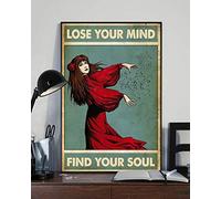 Kate Bush Poster Kate Bush chanteur Love Music Affiche vintage avec inscription « Lose Your Mind Find Your Soul » 30,5 x 40,6 cm