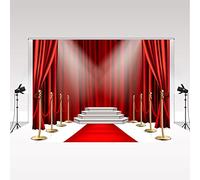 Kate Cérémonie de Remise de Prix Tapis Rouge Toile de Fond décorative 2.2x1.5m/7x5ft Fête d'anniversaire Toile de Fond pour la Photographie d'une Tenue Excentrique