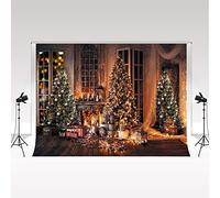 Kate Fond de Noël 3x2m pour Photographie de Famille - Studio Rétro Luxe avec Accessoires pour Décoration de Fête et Séance Photo de Bébé