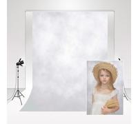 Kate Fond de Photo Blanc 3x3m/10x10ft Vintage Photo Studio fumée Gris Nouveau-né Portrait Fond de Portrait