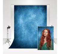 Kate Fond de Photographie Blanc 3x3m/10x10ft - Base Petit Bleu, Robe de Mariée, Studio Photo Simple, Portrait Vintage, Magazine, Publicité, Shooting Prop