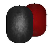 Kate Fond Pliable Noir 1.5x2m Fond de Photographie Rouge Portable photomaton sans Plis Pop Up Fond Studio Photo Fond walimex