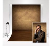 Kate Fond Smoky Brown Photo Studio Fond 2 * 3m/6.5 * 10ft Textured Microfiber Portrait Photography Back Water Ripple Brown Floor Photo Background for Family Party Newborns
