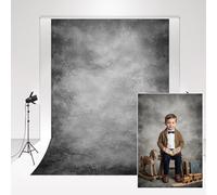 Kate Gray Toile de Fond pour Photographie Abstraite 1,5 x 2,2 m - Texture Vintage - Vieux maître - Accessoires pour séance Photo - pour Adulte, maternité, bébé, Portrait, Studio Photo