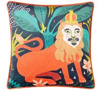 Kate Merritt Coussin Garni de Polyester illustré Lion