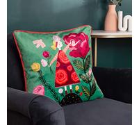 Kate Merritt Flower Girl Coussin Garni de Polyester illustré