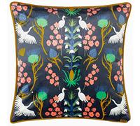 Kate Merritt Housse de Coussin Motif hérons Bleu