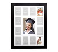 Kate & Milo Cadre de jour scolaire, peut contenir 12 photos d'école et photo de remise de diplôme, décorations de fête de remise de diplôme