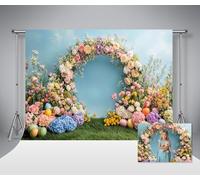 Kate Pâques Fond Photo Oeufs Lapin Toile De Fond pour La Photographie Professionnelle Nouveau-Né Fête Photographie Bannière Studio Props 10x10ft/3x3m