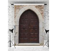 Kate Photographie Toile de Fond 5x7ft/1.5x2.2m Marron Arch Picture Backdrops Wall Photo Booth Toile de Fond pour Photoshoot