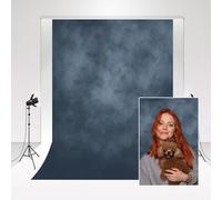 Kate Portrait Fond Bleu Studio Photographie Fond 3x3m/10x10ft Art Photographie Fond Magazine publicité photobooth Youtube vidéo Fond bébé fotocall Shoot