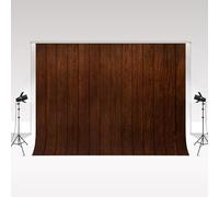 Kate Rétro Marron Plancher en Bois Photographie Toiles de Fond 2,2x1,5m/7x5ft Plancher en Bois Nouveau-né Baby Shower Toile de Fond Enfants Anniversaire Portrait Planche Rustique Photo Fond Studio