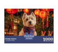 Kate_Shen_1o12_a_Real_West_Highland_White_Terrier_Wearing_a_Red_77b9d649-c79c-4fdb-b555-196e8a064dfa Matériau De Qualité Jeu De Loisir Idéal, Parfait pour Le Temps en Famille Et La Relaxation Intérie