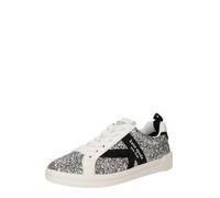Kate Spade Baskets basses 'K As In Kate Glitter Court Sneakers' noir / argent / blanc, Taille 40