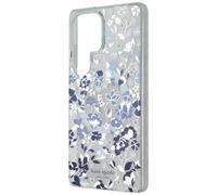 Kate Spade Coque Rigide Magnétique MagSafe Galaxy S25 Ultra Bleue Floral