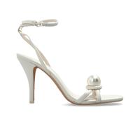 Kate Spade, Femme, Chaussures, Beige, Taille: 35 1/2 EU Sandale à talon haut en cuir lisse Harmony