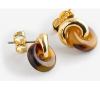 Kate Spade Kate Spade Brown Interlock Studs Earrings