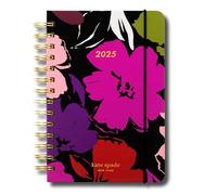 Kate Spade New York Agenda moyen 2025 sur 12 mois, pages d'autocollants, pages de notes, poche et couverture rigide (Painterly Blooms)