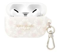 Kate Spade New York AirPods Pro Coque de Protection avec Anneau Porte-clés - Rose trémière, Compatible avec AirPods Pro 2e/1ère génération