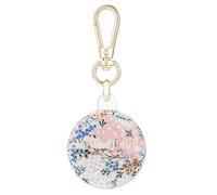 Kate Spade New York AirTag Support avec Anneau doré - Coque de Protection pour Apple AirTag - Multi Floral Rose/Vert Pacifique