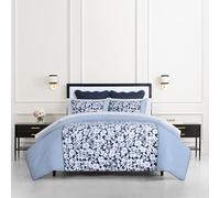 Kate Spade New York Anemone Field Parure de lit 3 pièces pour lit Double/Grand lit, Housse réversible 100% Coton, pour Toutes Les Saisons, Lavable en Machine, Bleu Multicolore