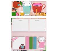 Kate Spade New York Bloc-notes avec 7 blocs-notes adh sifs, ensemble d' tude comprenant de jolies notes adh sives avec 75 feuilles par bloc-notes, Rise and Shine