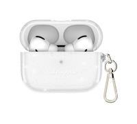 Kate Spade New York Coque de Protection pour AirPods 4 avec Anneau Porte-clés - Argent Scintillant, Compatible avec AirPods 4ème génération