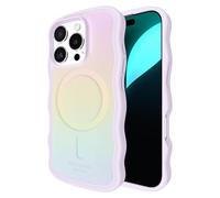 Kate Spade New York Coque pour iPhone 16 Pro - Compatible avec MagSafe - Coque de téléphone Design - Opale ondulée irisée