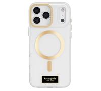 Kate Spade New York Coque pour iPhone 17 Pro Max avec Support d'appareil Photo, Compatible avec MagSafe, Coque de téléphone Design, icône Transparente