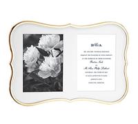 kate spade new york Crown Point Gold Cadre double 12,7 x 17,8 cm, plaqué or, métallique, 1,1 kg