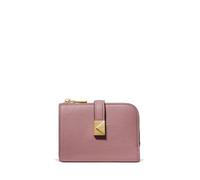 kate spade new york Deco Petit portefeuille compact en cuir grainé Rose crépuscule