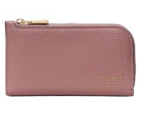 kate spade new york Devin Portefeuille fin en cuir grainé pour femme, Rose crépusculaire, Taille unique
