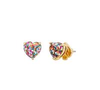 Kate Spade New York Glitter Heart Studs, multi-paillettes