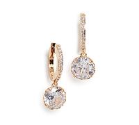 Kate Spade New York Pave Huggies, Clear/Gold