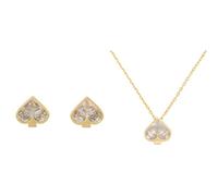 Kate Spade New York So Spade Clous d'oreilles et pendentif Transparent/doré
