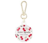 Kate Spade New York Support AirTag avec Clip Anneau doré - Coque de Protection pour Apple AirTag - Cherry Dot