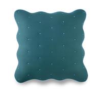 Kate Spade New York Taie d'oreiller décorative à Bords festonnés, 66 x 66 cm, 100% Coton, Lavable en Machine, épicéa Bleu