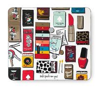 Kate Spade New York Tapis de souris en similicuir, 22,9 x 20,3 cm, avec dos antidérapant, joli tapis de souris pour bureau, sac à main