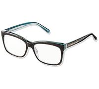 Kate Spade New York Women's Kate Spade Female Optical Style Dollie Rectangular Reading Glasses, Havana Blue/Demo Lens, 53mm, 15mm + 2