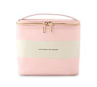 Kate Spade New York Women's Lunch Tote, (Out To Lunch), Blush Rugby Stripe, Pink Canvas