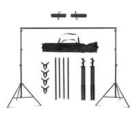 Kate Support de Toile de Fond pour Photo 3 x 2,6 m - Kit de Support réglable pour Photographie (intérieur/extérieur) et décorations de fête