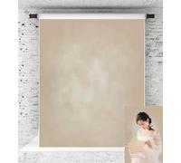 Kate Toile de fond beige 1,5 x 2,2 m pour photographie de portrait - Accessoires de studio à texture microfibre