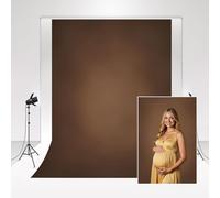 Kate Toile de Fond Couleur Chocolat 1,5x2,2m Fond Photo Studio Brown Photos de Croissance de l'enfant Fond Photographie Rétro Photographie de Mariage Fond de Doux Tissu en Microfibre