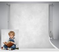 Kate Toile de fond gris argenté et blanc - 2 x 3 m - Accessoires pour prise de vue en studio