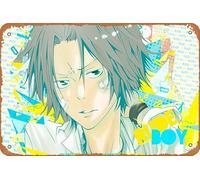 Katekyō Hitman Reborn!, Hayato Gokudera Anime Poster Décoration murale rétro Plaque en métal 20,3 x 30,5 cm