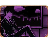 Katekyō Hitman Reborn!, Kyoya Hibari Anime Poster Décoration murale rétro Plaque en métal 20,3 x 30,5 cm
