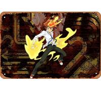 Katekyo Hitman Reborn! Tsunayoshi Sawada Giotto Affiche murale rétro en métal 20,3 x 30,5 cm